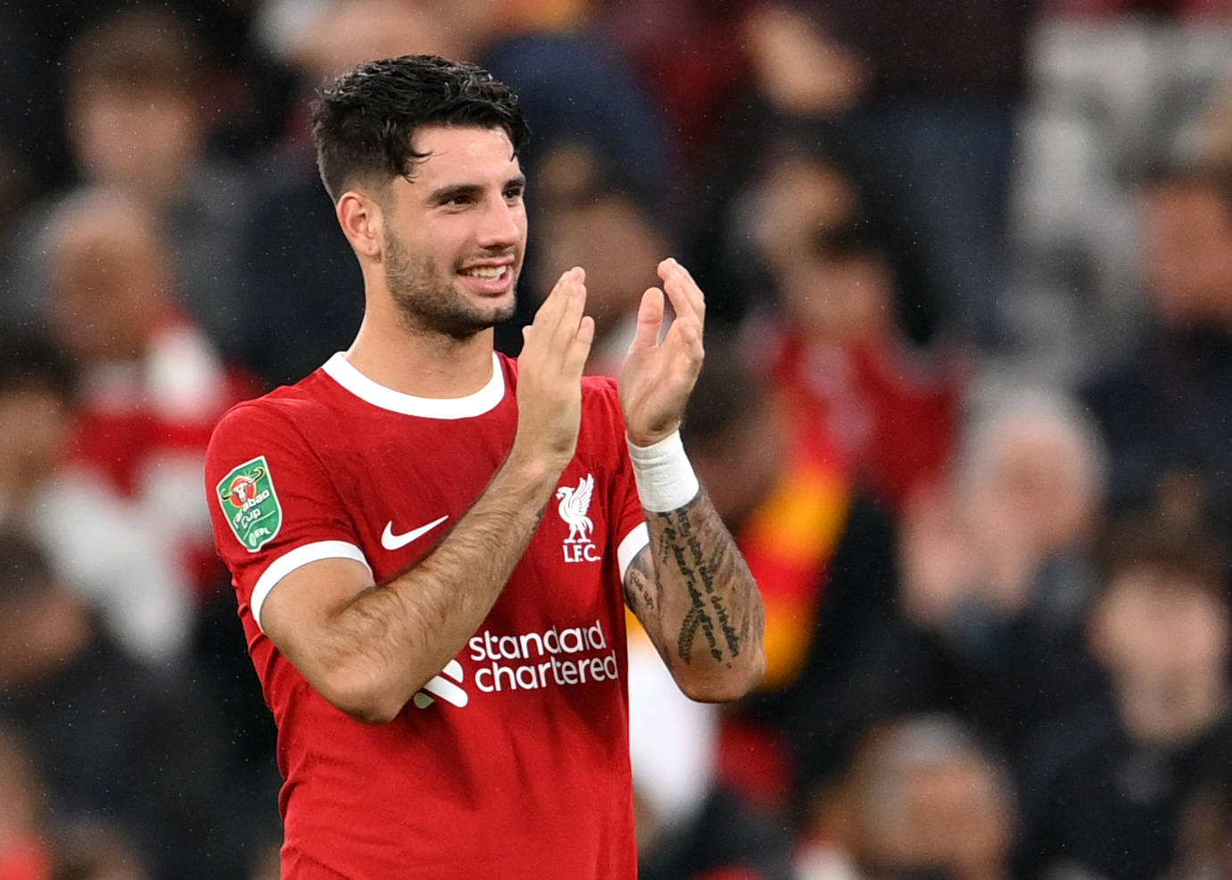 Képet mutattak Szoboszlai Dominik titokzatos csúcsbombázó hódolójáról? Egy igazi kis szívhez szóló Liverpool-i történt